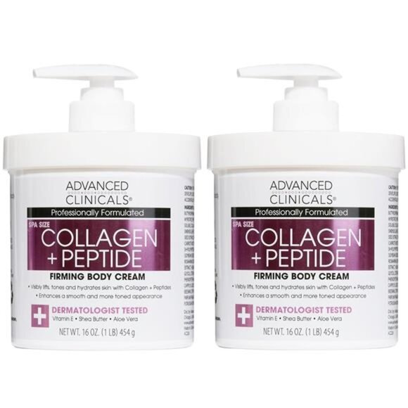 Advanced Clinicals Collagen Peptides Body Lotion & Face Moisturizer | Peptide - Picture 1 of 7
